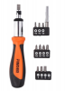 Hurricane Tools Finder 13-Piece Ratchet Screwdriver Set Black/Silver/Orange Photo