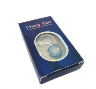 Photo of Maxiy Girl Premium Colour Contact Lenses - Brilliant Blue - 2 Pairs