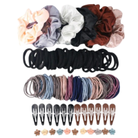 156 Pieces Simple Hair Accessories Kit for Basic Hairstyling