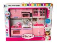 Girls Musical Pretend Play Kitchen Furniture 3 x 3 Play Set
