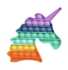 Velvet Playful Bubble Fidget Sensory Pop It Toy - Rainbow Colour Photo
