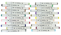 Dual Tip Permanent Art Markers For Students Adults Set of 24