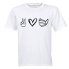 Peace. Love. Mask - Kids T-Shirt Photo