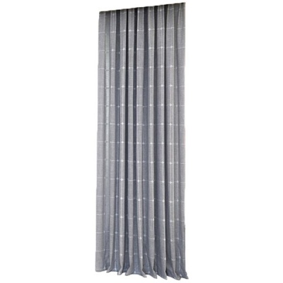 Photo of Matoc Designs Matoc Readymade Curtain 250cm Height - Block Design -Taped -Lined -Grey
