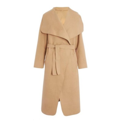 Photo of Quiz Ladies Vicky Pattison Camel Waterfall Coat - Camel
