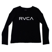 RVCA Womens Big Logo Roll It Long Sleeve T Shirt