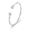 Silver Designer Open Cuff Bangle Paved Photo