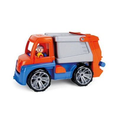 Lena Toy Rubbish Truck Truxx with Bin and Play Figure 30cm