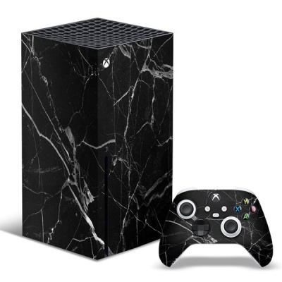 SkinNit Decal Skin For Xbox Series X Black Marble