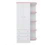 LINX Baby Wardrobe 2 Doors Doce Sohno - Pink & White Photo