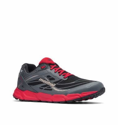 Columbia Mens Caldorado 3 Outdry Trail Running Shoe in Black Bright Red