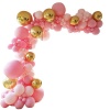 Baby Shower or Birthday Party Balloon Arch Kit - Pink & Gold Photo