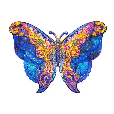 Puzzle Wooden Bright Butterfly
