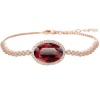 Civetta Spark Jenna Bracelet with Swarovski Ruby Crystal Rosegold Photo