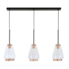 Zebbies Lighting : Imogen - Clear Glass Pendant with French Gold Plating Photo