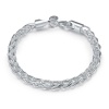 Silver Designer Weave Bracelet 6mm Photo