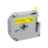 PUTY Compatible Brother TT-MK621 Black on Yellow Non-Laminated Tape 9mm Photo