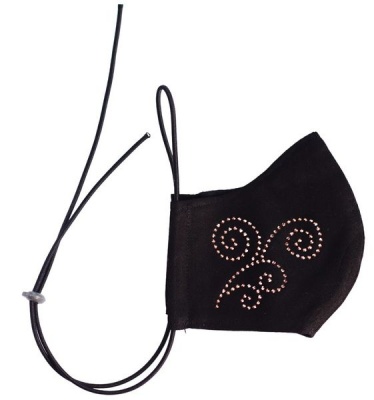 Photo of Crystalize Fleur 3 Ply reusable mask with Swarovski Crystals