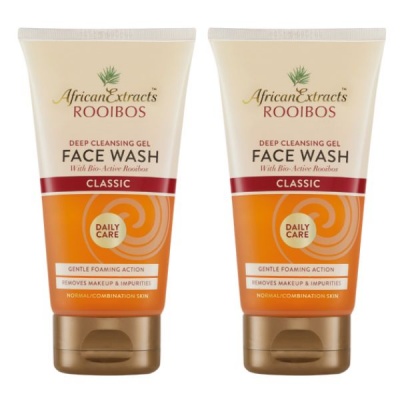 African Extracts Rooibos Deep cleansing Facial Wash 2 x 150ml