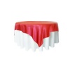 Red Satin Table Overlay Photo