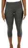Women Compression Leggings Grey - 3 Quarter Photo