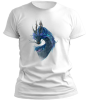 PepperSt Men's White T-Shirt - Rune Dragon Photo