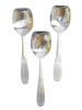 AZAZ ENTERPRISE 3 Piece Serving Spoon Ss 28cm SQR Dots Pattern Handle Photo