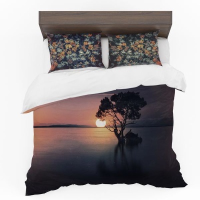 Photo of Print with Passion Landscape and Leaves Duvet Cover Set