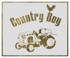 Country Boy Stencil Photo