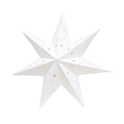 Nordic Scandinavian Home Decoration Hanging White Paper Star