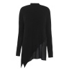 Firetrap Ladies Blackseal Asymetric Fine Knit - Black Photo
