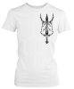 PepperSt Ladies White T-Shirt - Norse Sword Photo