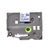 Brother Compatible TZE 133 Labelling Tape Cassette - 12mm Blue on Clear 8m Photo