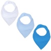 PepperSt - Bandana Dribble Bib - White Light Blue and Blue Photo