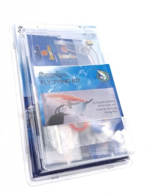 Photo of Sunrise Fly Fishing Fly Tying Kit with Tools and Tying Material