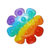 Flower Fidget Popper Pad - Bubble Popping Sensation Sensory Toy - Rainbow Photo