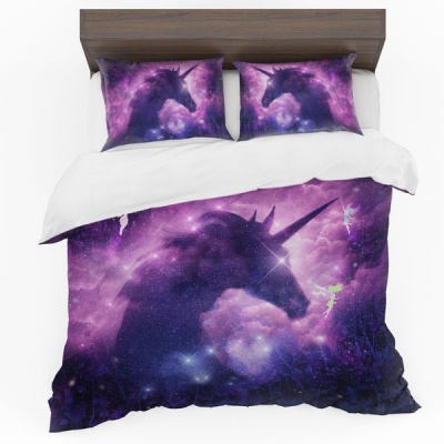 Photo of Print with Passion Unicorn Galaxy Duvet Cover Set