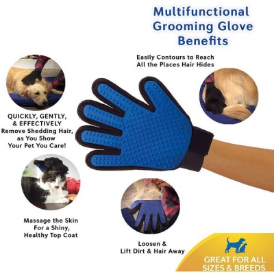 Photo of True Touch Five Finger Gentle Grooming Glove for Cats & Dogs