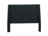 Monique Winged Headboard - Navy - Covered Buttons - Queen Photo