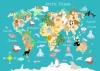 Waltex Kiddies World Map 2 Rug - 120 x 180cm Photo
