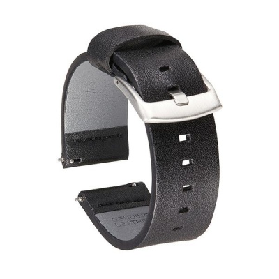 Strap Pro Watch 3 Leather Strap 20mm Black Samsung Galaxy