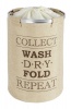 WENKO - Laundry Basket 68L - Ringo - Beige Photo