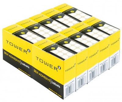 Photo of TOWER White roll label C10 white Value Pack