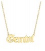 ZA Gemini Horoscope Birth Star Sign Zodiac Astrology Necklace Birthday Gift Photo