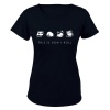 How I Roll - Panda - Ladies - T-Shirt - Black Photo