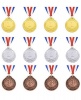 Iron Place Medals on 7/8" Neck Ribbons | 1st 2nd 3rd - Gift Photo
