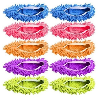 10 Pieces Mop Slippers Shoes Easy for Floor Dust Dirt Hair