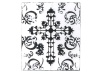 Baytiques - Cross Galvanised Wall Art 7.05 x 8 x 1cm Photo