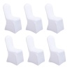 Mix Box Stretch Over Dining Chair Seat Cover - 6 Pieces Photo