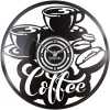 Pappa Joe - Custom Vinyl Wall Clock: Coffee Photo